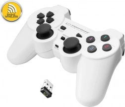 Gamepad wireless Esperanza pentru PC și PS3 (alb)