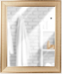 Oglindă de perete aurie, dreptunghiulară 49,5 × 59,5 cm