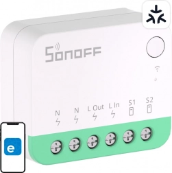 Mini întrerupător inteligent Wi‑Fi SONOFF MINIR4M cu suport Matter (Apple HomeKit, Google Home, SmartThings, Home Assistant)