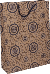 Pungă cadou kraft L 27,5 × 36,5 × 9 cm