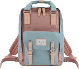 Rucsac pentru laptop Himawari roz-albastru 14''