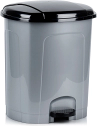Coș de gunoi din plastic cu pedală 30 l – gri