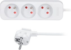 Solight prelungitor cu 3 prize, 7 m, alb