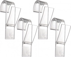 Cârlige transparente pentru radiator, set de 4 bucăți