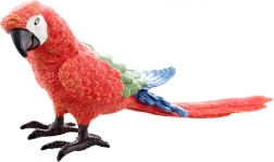 Figurină din plastic papagal ara roșu 17 cm