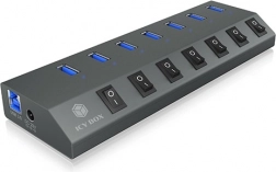 IB-HUB1701-C3 7xUSB Type-A, întrerupător pentru fiecare port USB