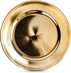 Suport auriu pentru farfurie 33 cm