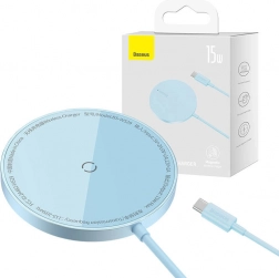 Încărcător wireless magnetic BASEUS Simple Mini3 15W albastru
