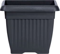Ghiveci Terra pătrat 24 cm antracit