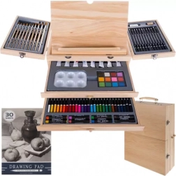 Geantă de pictură cu șevalet, set de 83 piese MAALEO