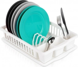 Suport de uscare alb pentru vase 39,5 × 26 × 8,5 cm