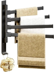 DA261 Suport prosop cu brațe mobile negru