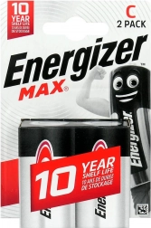 Baterii alcaline C LR14 ENERGIZER MAX, blister 2 buc