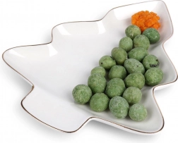 Farfurie din porțelan în formă de brad de Crăciun 20 × 16,5 cm