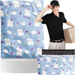 Foliopak de curierat LUCKY DOG 310 × 420 mm, pachet 50 buc