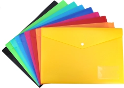 Mapă cu capse din plastic moale