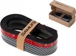 Spoiler universal din cauciuc pentru bară cu model carbon 2,5 m – negru