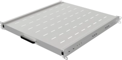 Poliță glisantă pentru rack 19" 1U, 500 mm, gri