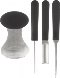 Set de unelte pentru scobit dovleci și fructe, 4 piese
