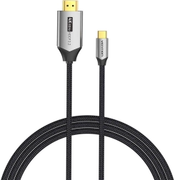 Cablu USB-C la HDMI 2.0 Vention CRBBH 2m, 4K 60Hz (negru)