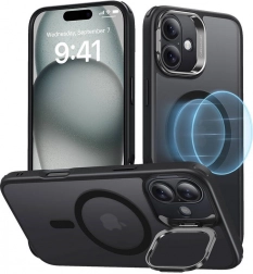 husă de protecție ESR Classic Hybrid HaloLock cu suport pentru iPhone 16 neagră