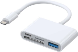 Adaptor Joyroom Lightning la USB OTG cu cititor de carduri SD/microSD