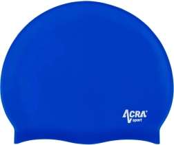Cască de înot din silicon Acra – Albastră