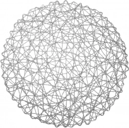 Suport rotund de hârtie gri 35 cm