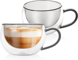 Pahare termo cu perete dublu pentru cafea și ceai DOUBLE 300 ml, 2 buc.