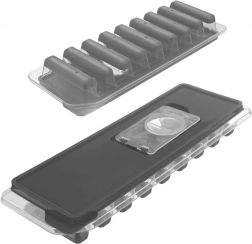 Formă din silicon pentru cuburi de gheață cu capac 26,5 × 9,5 cm