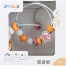Viga PolarB Labirint de Mărgele din Lemn Montessori