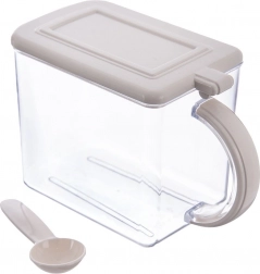 Recipient de bucătărie pentru alimente vrac 1 l cu capac și linguriță