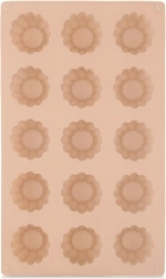 Formă din silicon pentru biscuiți și praline floare, bej 28 × 17 × 2,8 cm