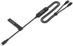 Cablu de încărcare 2‑în‑1 USB‑C la 2× USB‑C, 140 W PD 3.1, din nylon, 1,8 m, negru