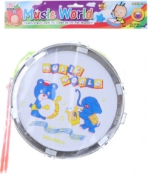 Tobă din plastic cu animale pentru copii