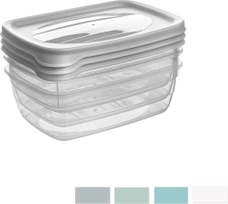 Recipiente pentru alimente cu capac 300 ml - 3 buc.