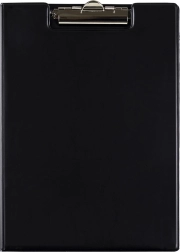 Planșetă dublă A4 din plastic cu clemă Classic neagră