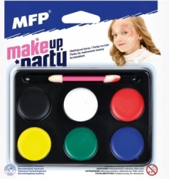 Vopsele de față MFP Make-up Party 6 culori cu pensulă