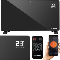 Radiator electric din sticlă KAMINER ZELVA cu Wi‑Fi și telecomandă 2500 W