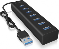 Icy Box hub USB 3.0 cu 7 porturi, cu alimentare la rețea