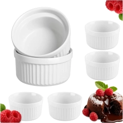 Boluri ceramice pentru gratinat Ruhhy (cocotte) 200 ml – set 6 buc.