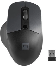 Mouse wireless NATEC Blackbird 2 cu click silențios, 1600 DPI, negru