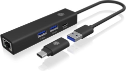 Hub USB-C/USB-A 4‑în‑1 cu Ethernet gigabit
