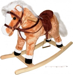 Căluț balansoar cu efecte, maro