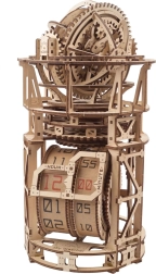 Ugears model mecanic din lemn cu mecanism de ceas și tourbillon
