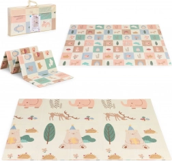 Covoraș de joacă din spumă educațională, dublu-față, 200 × 150 cm, pliabil cu geantă IPLAY