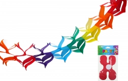 Ghirlandă colorată din hârtie 3 m