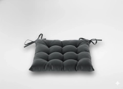 Perna de scaun capitonată 40 × 40 × 6 cm – gri închis