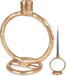 Sfeșnic auriu din aluminiu 19 cm