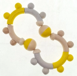 Hess zornăitoare din lemn natur galbenă